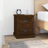 vidaXL Bedside Cabinets 2 pcs Brown Oak 39x39x47.5 cm Engineered Wood