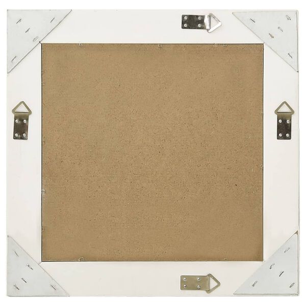 vidaXL Wall Mirror Baroque Style 50x50 cm White