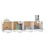 vidaXL Wall Cabinets 2 pcs High Gloss White 80x35x36.5 cm Engineered Wood