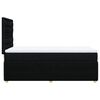vidaXL Box Spring Bed with Mattress Black King Single Fabric