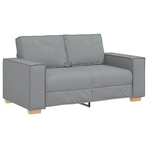 vidaXL 2-Seater Sofa Light Grey 120 cm Fabric