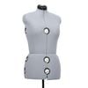 vidaXL Adjustable Dress Form Female Grey M Size 40-46