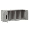 vidaXL TV Cabinet Concrete Grey 100x35x40 cm Engineered Wood
