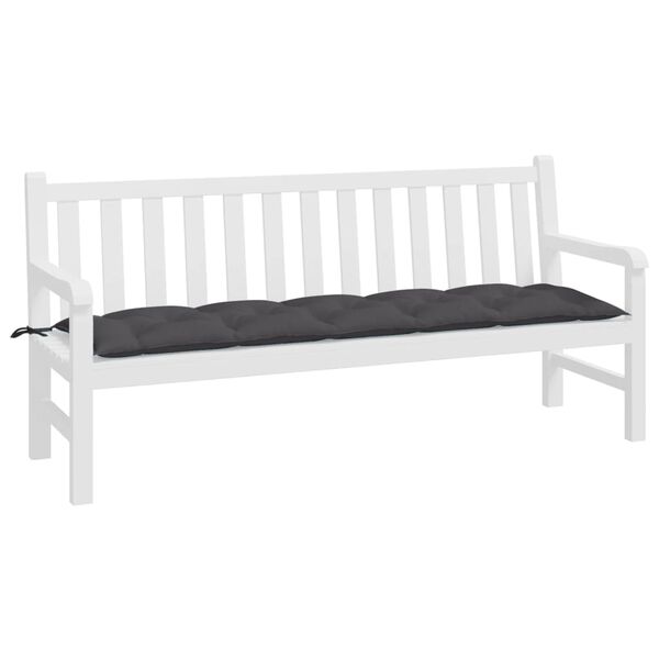 vidaXL Garden Bench Cushion Anthracite 180x50x7 cm Oxford Fabric