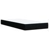 vidaXL Box Spring Bed with Mattress Black King Single Fabric
