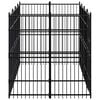 vidaXL Outdoor Dog Kennel Steel 7.37 m&sup2;
