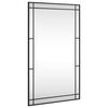 vidaXL Wall Mirror Black 60x100 cm Rectangle Iron