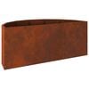 vidaXL Planter Rusty 90 x 45 x 35 cm Weathering Steel
