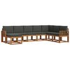 vidaXL Outdoor Sofa Set 8 pcs Natural and Anthracite