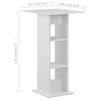 vidaXL Bar Table White 60x60x110 cm