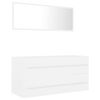 vidaXL 2 Piece Bathroom Furniture Set White Engineered Wood