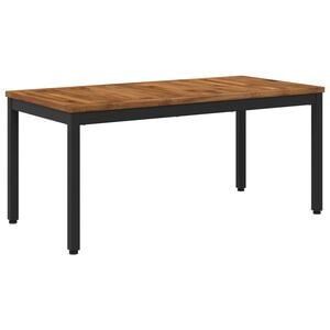 vidaXL Coffee Table Natural and Black 50 x 100.5 x 45 cm