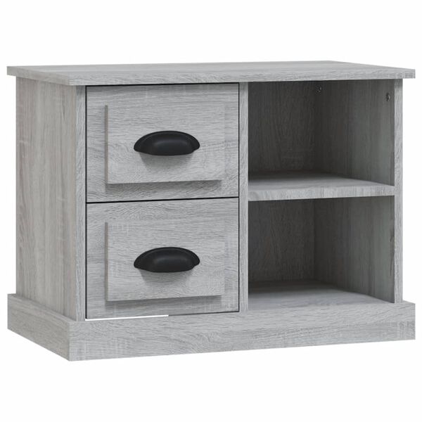 vidaXL Bedside Cabinet Grey Sonoma 60x35.5x45 cm