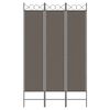 vidaXL 3-Panel Room Divider Anthracite 120x220 cm Fabric