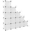 vidaXL Storage Cube Organiser with 15 Cubes Transparent PP
