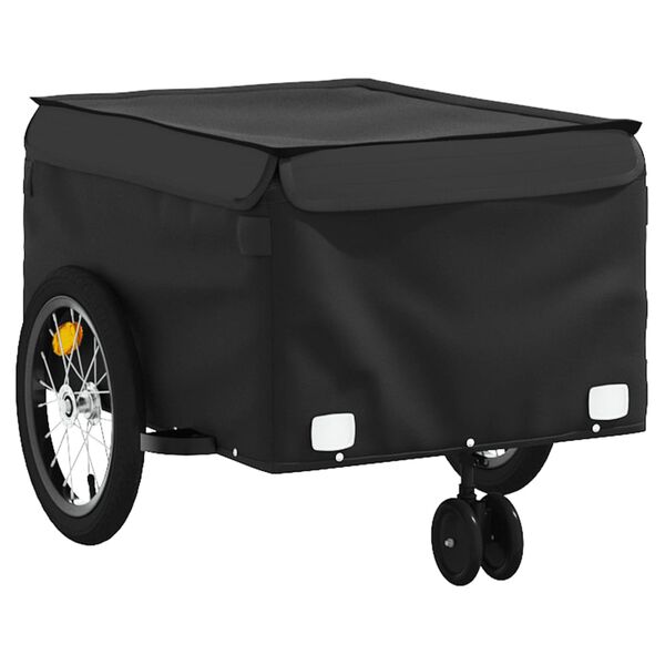 vidaXL Bike Trailer Black 45 kg Iron