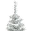 vidaXL Artificial Christmas Tree with Stand Silver 120 cm PET