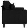vidaXL 2-Seater Sofa Black 120 cm Fabric
