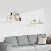 vidaXL Floating Wall Shelves 2 pcs White 120x23.5x3.8 cm MDF