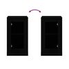 vidaXL Sideboards 2 pcs Black 37.5x35.5x67.5 cm Engineered Wood