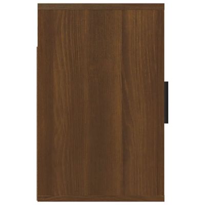 vidaXL Wall-mounted Bedside Cabinet Brown Oak 50x30x47 cm