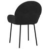 vidaXL Dining Chairs 2 pcs Black Velvet