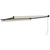 vidaXL Retractable Awning Cream 3.5x2.5 m Fabric and Aluminium