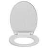 vidaXL Soft-Close Toilet Seat Light Grey Oval