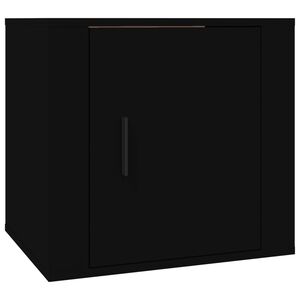vidaXL Bedside Cabinet Black 50x39x47 cm