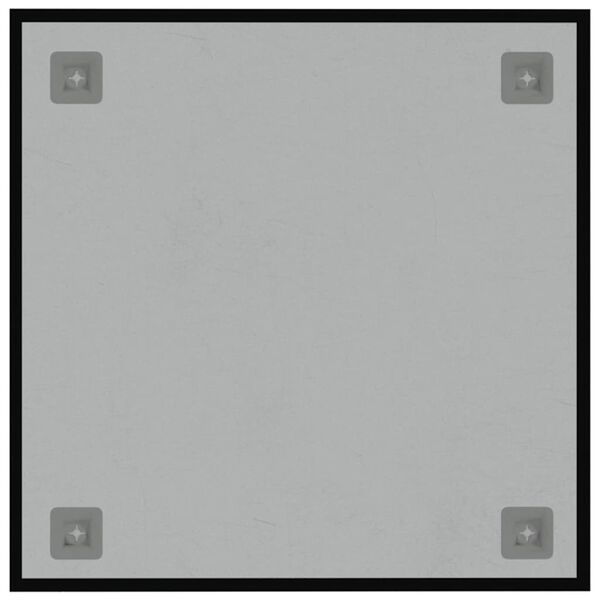 vidaXL Wall-mounted Magnetic Board Black 40x40 cm Tempered Glass