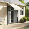vidaXL Retractable Awning Cream 200x115 cm Fabric and Steel