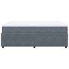 vidaXL Box Spring Bed with Mattress Dark Grey Double Velvet