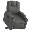 vidaXL Stand up Recliner Chair Dark Grey Fabric