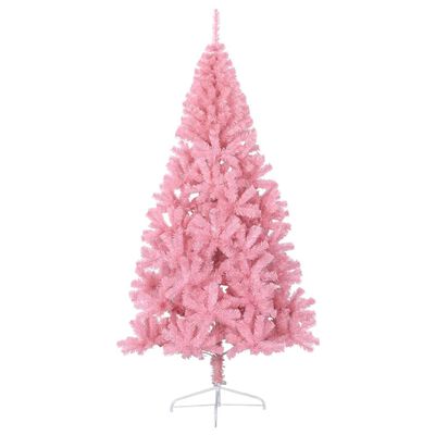 vidaXL Artificial Half Christmas Tree with Stand Pink 240 cm PVC