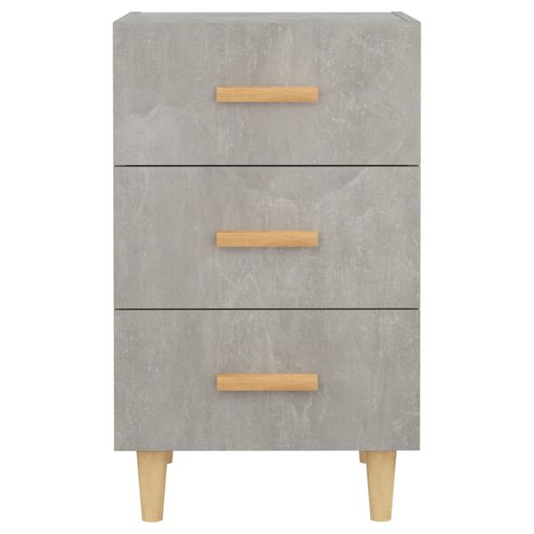 vidaXL Bedside Cabinet Concrete Grey 40x40x66 cm Engineered Wood