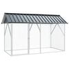 vidaXL Bird Cage Anthracite 227 x 112 x 141 cm Galvanised Steel