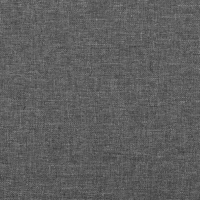 vidaXL Box Spring Bed with Mattress Dark Grey 137x187 cm Double Size Fabric