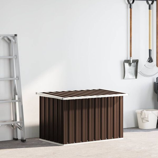 vidaXL Garden Storage Box Brown 109x67x65 cm