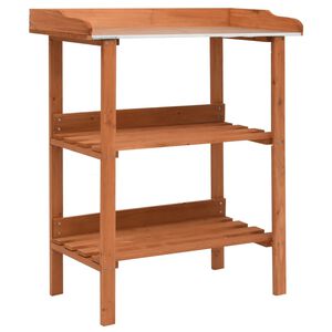 vidaXL Plant Stand | Natural Wood | Firwood | Standard | Durable | Plant Stand