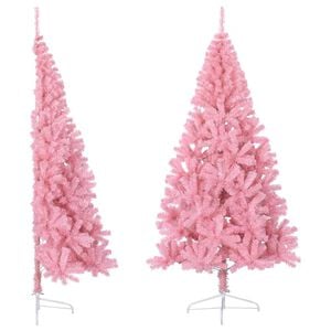 vidaXL Christmas Tree | Pink | PVC, steel | 180 cm | Christmas Tree