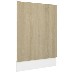 vidaXL Dishwasher Panel | Sonoma oak | Engineered Wood | Standard