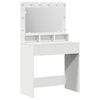 vidaXL Dressing Table White 75.5 x 41 x 135 cm Engineered Wood