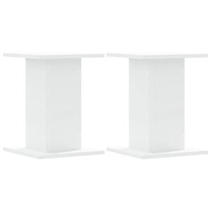 vidaXL Plant Stands 2 pcs White 30x30x40 cm Engineered Wood
