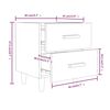 vidaXL Bed Cabinet Sonoma Oak 40x35x47.5 cm