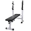 vidaXL Workout Bench with Weight Rack, Barbell and Dumbbell Set 90 kg
