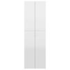 vidaXL Office Cabinet High Gloss White 60x32x190 cm Engineered Wood