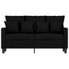 vidaXL 2-Seater Sofa Black 120 cm Fabric