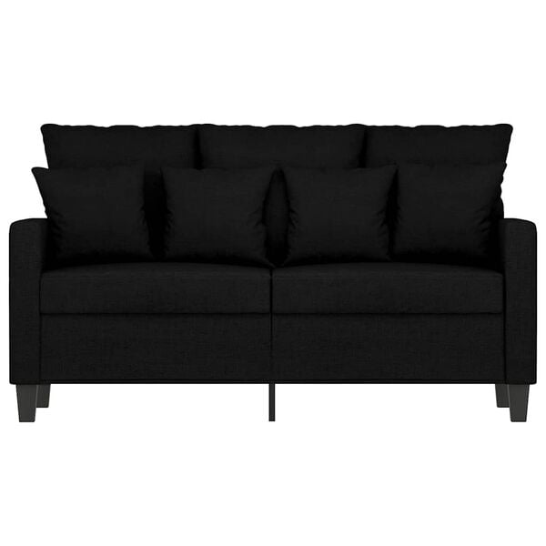 vidaXL 2-Seater Sofa Black 120 cm Fabric