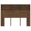 vidaXL Headboard Cabinet Brown Oak 140x19x103.5 cm