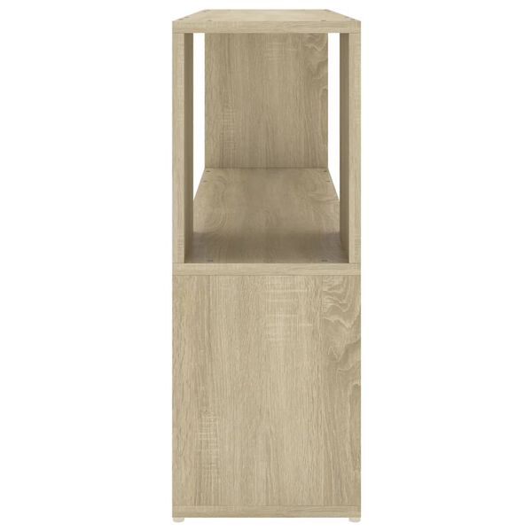 vidaXL Book Cabinet Sonoma Oak 100x24x63 cm Engineered Wood